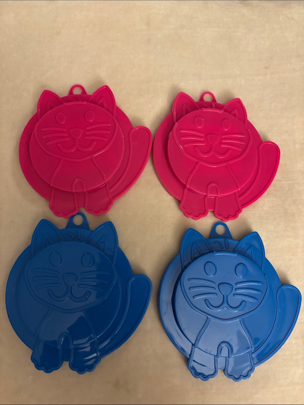 Set of 4 Kitty Kap Cat Food Can Covers